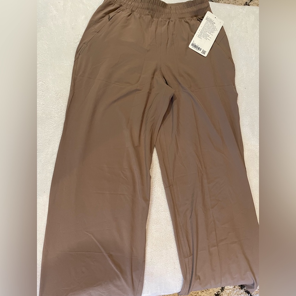 Lululemon Swift Wide-Leg Mid-Rise Pants, elastic waist, flowy,